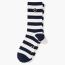 Bape Ape Head One Point Hoop Socks Navy