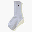Bape Ape Head One Point Socks White