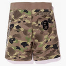 BAPE BAPE X obesegrad Camo Shark Sweat Shorts Green