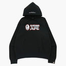 Bape Bathing Ape Loose Fit Ladera sudadera con capucha