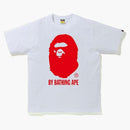 Bape Bicolor by Bathing Ape Tee White/Red