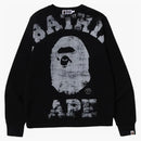 Bape Big College Crewneck Black