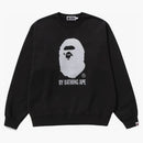 Bape By Bathing Ape Overdye Crewneck Black