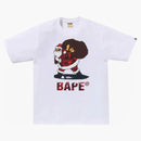 Bape Christmas Tee White