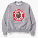 BAPE Classic Busy Works Relajado Fit Crewneck Sweinshirt Gray