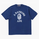 Bape College Overdye Tee Blue