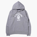 Bape College Pullover Hoodie (FW21) Gray