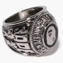 Bape College Ring Silver