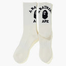 Bape College Socks (FW19) White