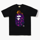 Bape Color Camo Milo on Big Ape Tea (FW22) Black Purple