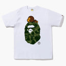 Bape Color Camo Milo on Big Ape Tea (FW22) White Green