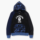 BAPE Color Camo Relajado Fit Full Zip Soodie Navy