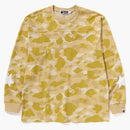 Bape Color Camo Relajado Fit L/S Tea Amarillo