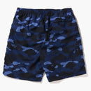 Bape Color Camo Shark Beach Shorts (SS22) Navy