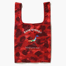 Bape Color Camo Shopping Bag L Red