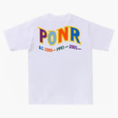 Bape Colors Shark Ponr Tee White