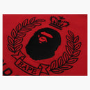 Bape Crest College Logo Relaxed Fit Tee Red