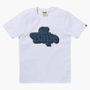 Bape Denim Milo On Bape Tee White