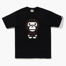Bape distortion big baby milo tea black black