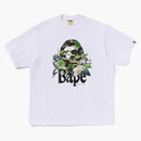 Bape Flora Big Ape Head Relajada Fit Tee White