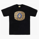 Bape Foil Bape College Ring Tee Black
