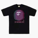 Bape Glitch Art By Bathing Tee Black