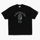 Bape Gothic College Relaxed Fit Tee Black