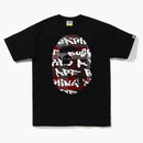 Bape Graffiti Check Big Ape Head Tea Black Black