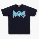 Bape graffiti té negro azul