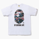Bape Grid Camo por té de mono bañador (FW22) Púrpura blanca