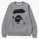 BAPE Feliz Año Nuevo Año Nuevo Menificador Classer Crewneck (SS23) Gray