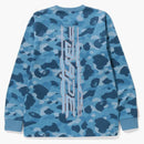 BAPE Honeycomb Camo L/s Tea Blue