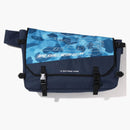 Bape Honeycomb Camo Messenger Bag Blue