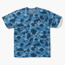Bape Honeycomb Camo Tee Blue