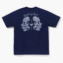 Bape Japanese Tattoo Logo Tee Navy