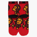 Bape Kids Baby Milo Socks Red