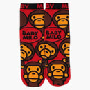 Bape Kids Baby Milo Socks Red