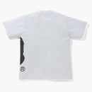 BAPE LINE 1 ° camo laterale grande scimmia tee tee bianco/nero