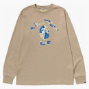 Bape Liquid Camo College L/S tea beige