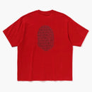 Bape Lux Sport Pattern Ape Head Relaxed Fit Tee Red