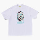 BAPE MAP CAMO genom att bada apa avslappnad fit tee vit