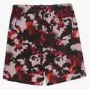 Bape Map Camo Regular Fit Shark Sweat Shorts Red