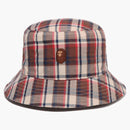 Bape Mini Bape Check Bucket Has Red