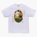 Bape Moon Japan Ape Head Tee White