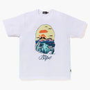 Bape MR Bathing Ape Head Wide Tea White