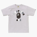 Bape Neon Camo College Tee Gray