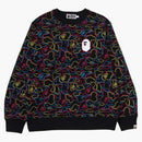 Bape Neon Camo Crewneck Sweatshirt Multi
