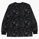 Bape neon camo l/s tè nero