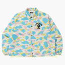 Bape New Multi Camo Relaxed Coach Jacket White