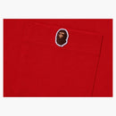 Bape rossa tè tascabile a un punto